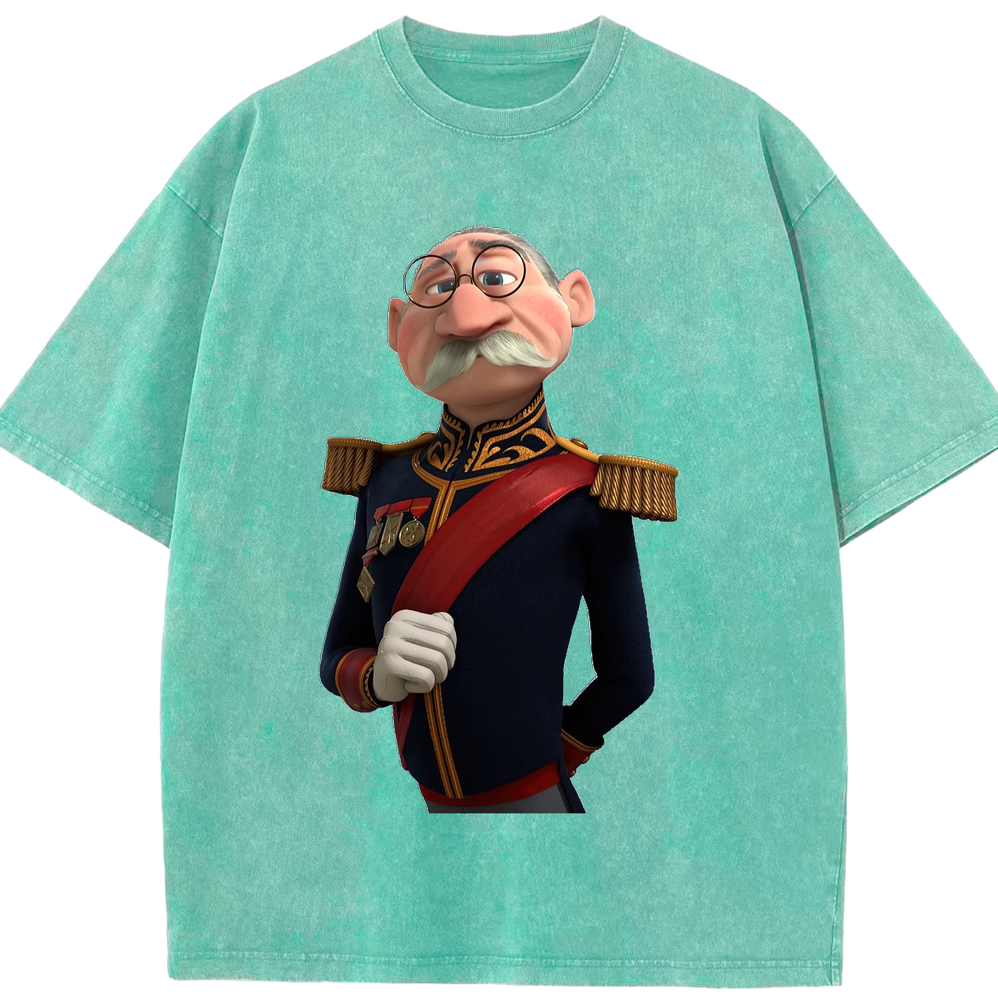 （画像用） アナと雪の女王 アンナ エルサ Frozen Anna Elsa 綿100% ヴィンテージ風 半袖Tシャツ（フロントプリント）